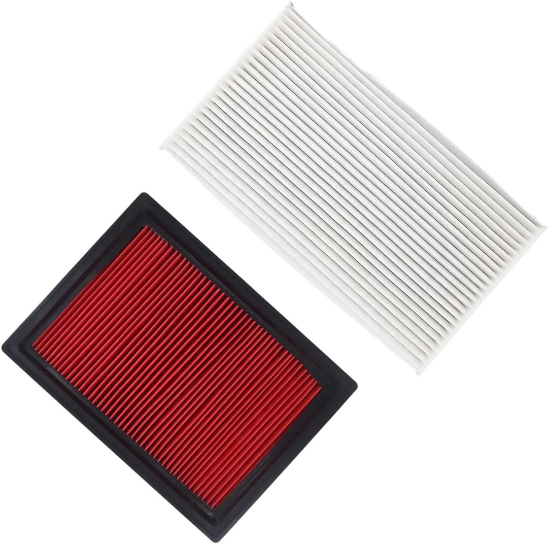 Engine Air Filter & Cabin Air Filter Fit for 2011-2017 Nissan Juke 1.6L 2017-2019 Sentra 1.6L / 2013-2019 1.8L L4 Replace 16546-17B00 16546-30P00 1654617B00 1654630P00 Filter Kit
