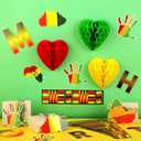 Eersida 108 Pcs Black History Month Bulletin Board Decoration Set Black History Honeycomb Bulletin Board for Classroom School Chalkboard Wall Decor