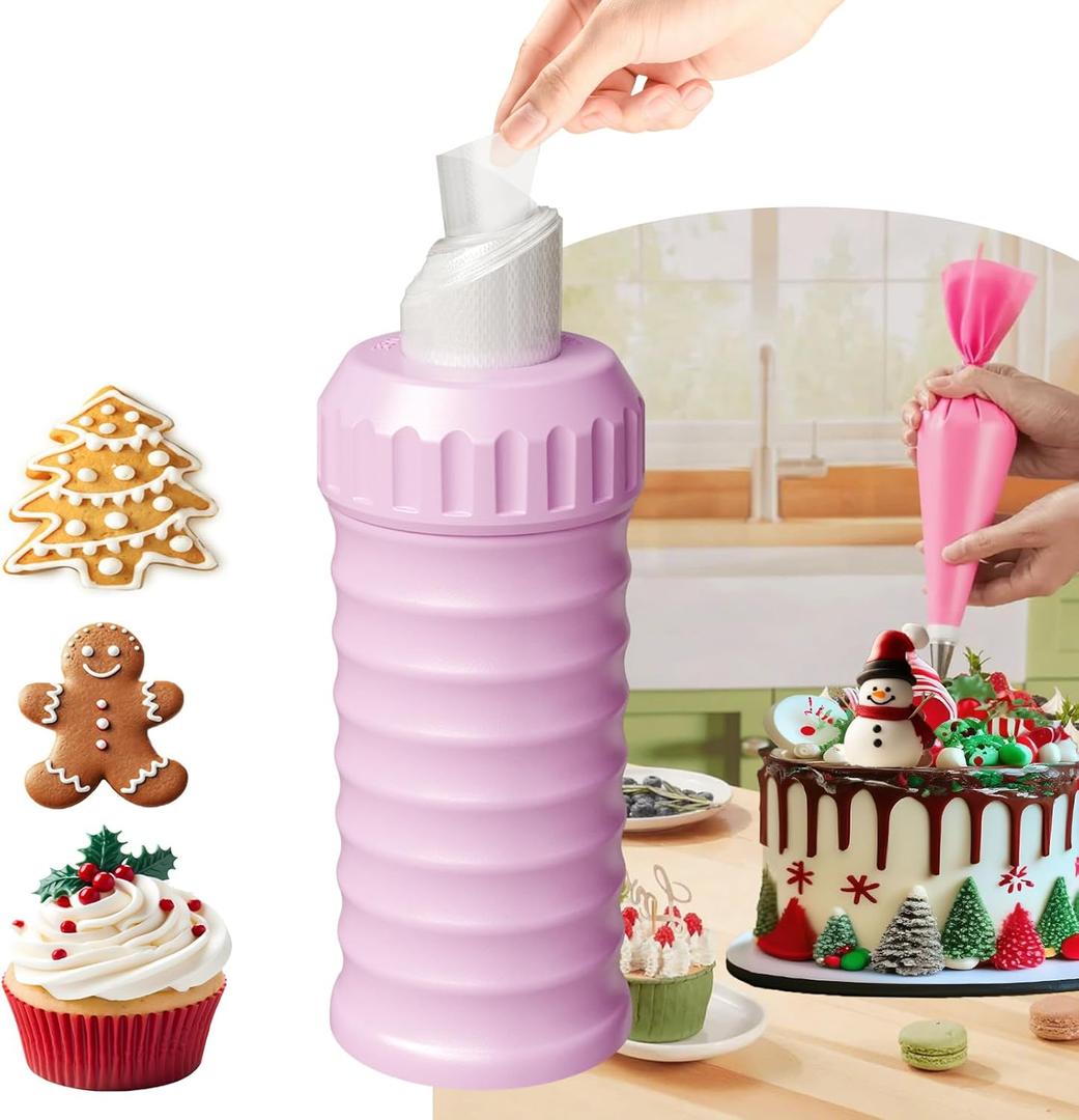 Piping Bags Organizer, Piping Bag Dispenser Holds 8" - 16" Piping Bags, Piping Bag Holder for Cake Decorating