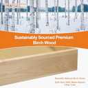 ALINE FURNITURE Pull Out Drawers for Cabinets Birch Wood, 15" W X 21" D Soft Close Slide Out Shelves for Kitchen Cabinets, Pullout Drawer for Pantry Cabinet Organizer