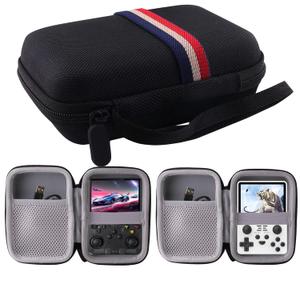 WERJIA Hard Carrying Case Compatible with R36T/R36S/RG36PRO/RG35XX Plus/RGB20S Handheld Retro Game (Black)