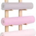 1 Pair Yoga Mat Holder Wall Mount Wooden Yoga Mat Storage Racks for Foam Roller & Fitness Accessories 4 Layer, Accommodating 4 Mats Save Space & Home Gym Organize (28.7 x 7 x 2 Inches)