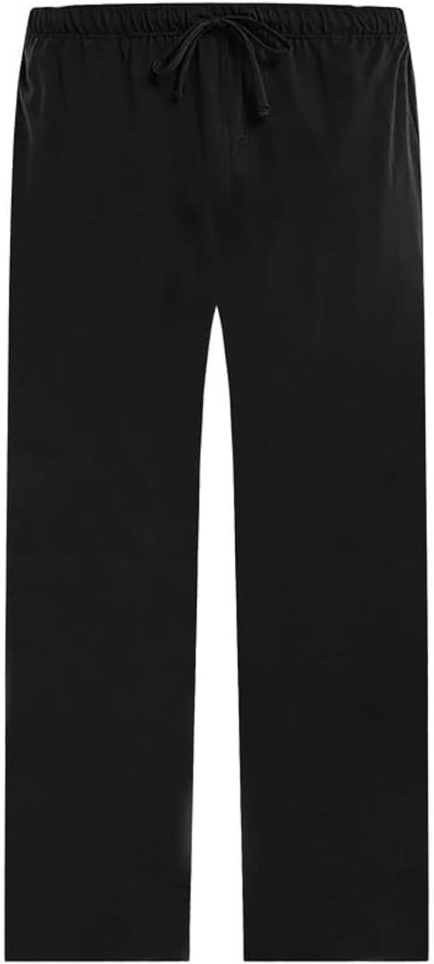 U2SKIIN Mens 100% Cotton Pajama Pants, Lightweight Soft Lounge Pant with Pockets Sleep Pj Bottoms for Men, XL