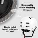 Skateboard Bike Helmet for Adults Women Men Youth Kids (2-3-5-8-14+ Years Boys Girls) - Lightweight Multi-Sport Adjustable Helmets for Bicycle Skateboard Scooter Skate Cycling