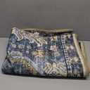 RUGSURE Washable Area Rugs - Perfect for Living Room, Bedroom, Kids Room, Nursery - Stain & Water Resistant Non-Slip, Pet & Child Friendly, Vintage Tribal Area Rugs (Navy, 6' x 9')