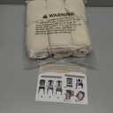 Smiry Stretch Jacquard Seat Covers for Dining Room Chairs Set of 6, Removable Washable Chair Seat Protector Slipcovers, No Rear Covers, Beige