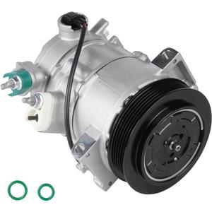 Air Conditioning Compressor and A/C Clutch for Dodge Caliber 2.0L 2.4L 2009 2010 2011 2012, for Jeep Compass Patriot 2.0L 2.4L 2009 2010 2011 2012 2013 2014 2015 2016 2017, 158388