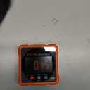 Digital Angle Finder Magnetic Electronic Angle Cube Dual Laser Gauge Digital Level with Slope Percentage Table Saw Miter Protractor Woodworking Measuring Tool Level Box for Hanging (Tangerine)