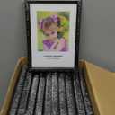Redbaker 24 Pack 5 x 7 In Picture Frames Bulk Black Photo Display Frames for Wall Mount Tabletop Home Office School Display Mother's Day Wedding Anniversary Favor Gift