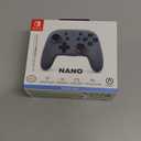 PowerA Nano Enhanced Wireless Controller for Nintendo Switch - Grey-Neon, Works with Nintendo Switch Lite, Bluetooth Controller, Gamepad, Compact, Smaller, Rechargeable, Portable - Nintendo Switch (Gray)