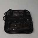 Clear Tote Bag - 12x6x12 See Through Stadium Event Bag for Women (Semi-black)