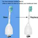 Replacement Toothbrush Heads Compatible with Philips-Sonicare: fits e-Series HX7022 CleanCare & Xtreme Screw-on Electric Brush Handles, 6 Pack