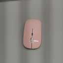 Vxeei Wireless Mouse for Laptop, Bluetooth Mouse for MacBook Pro/Air/Mac/iPad/Chromebook/Computer -Rechargeale Dual Mode(USB 2.4Ghz + Bluetooth 5.2) Silent Cordless Mice with USB C Adapter,Pink