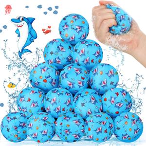48 Pcs 3 Inch Party Nylon Water Bomb Swimming Pool Water Absorbent Ball Toys, Summer Activities Water Fight Games for Pool Beach Party Favors