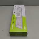 seenda Bluetooth Keyboard and Mouse, COE300 Wireless Keyboard Mouse Combo, 3 Multi-Device Connection Full Size Ultra-Slim Keyboard with Number Pad for Windows/Mac,White & Silver