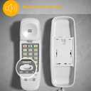 AT&T 210 Basic Trimline Corded Phone, No AC Power Required, Wall-Mountable, White