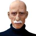 Realistic Old Man Mask Halloween Latex Cosplay Full Face Helmet Wrinkle Bald Head Masks for Party Carnival Shows Props