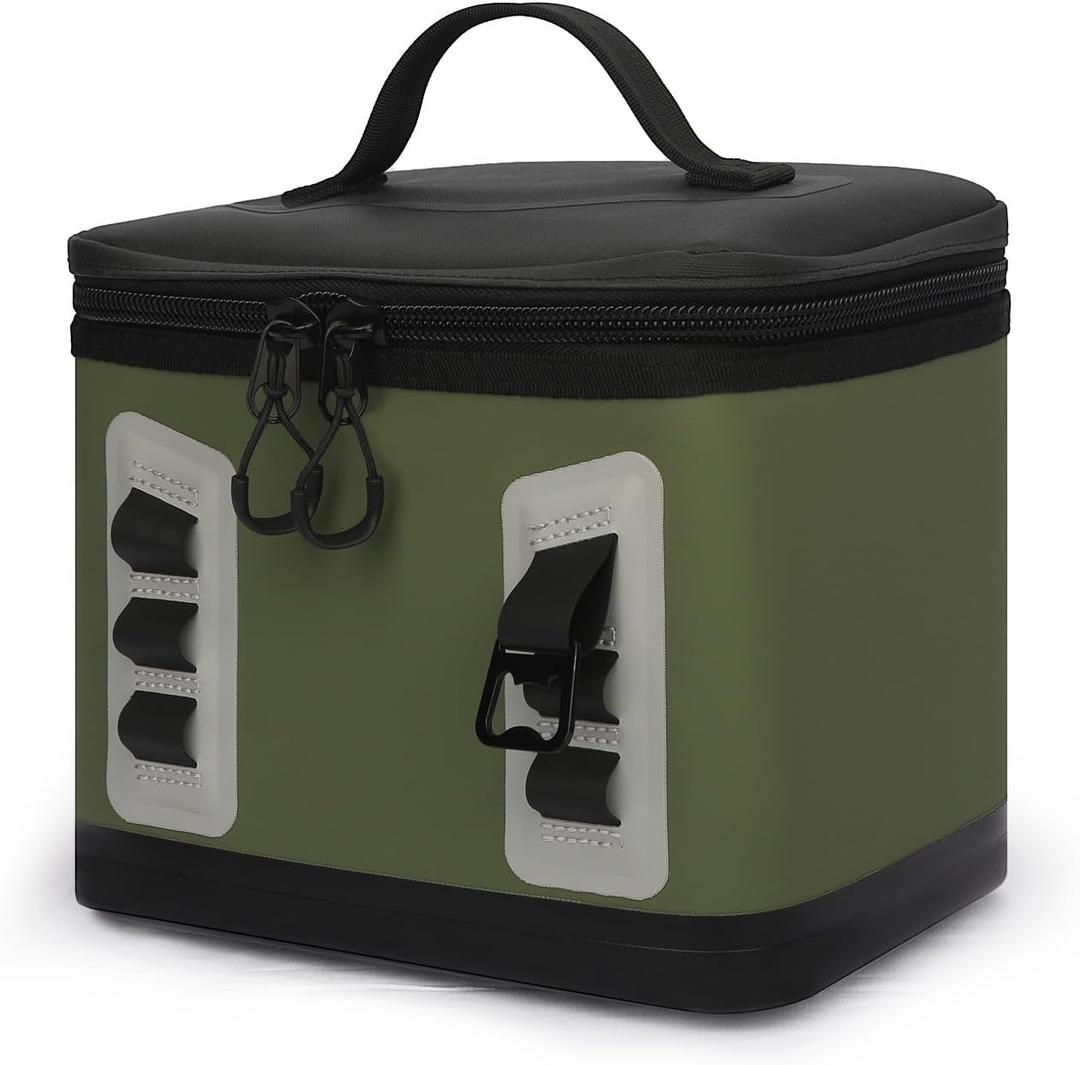 Soft Cooler 6Can to 28Can, Portable/Single Shoulder/Backpack Ice Chest Box, Dry & Wet Compartment Design, Built-in Bottle Opener, Suitable for Lunch, Beach, Travel, Camping
