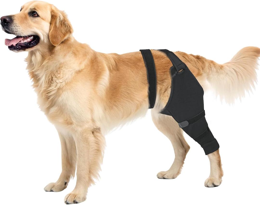 Dog Sleeve for Rear Legs to Stop Licking, Upgraded Surgical Recovery Sleeve for Hind Back Leg Wound,TPLO, ACL Surgery, Light Comfortable Cone Alternative, Left, M