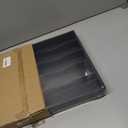 oridom Kitchen Bamboo Silverware Organizer, Kitchen Drawer Organizer - Utensil Holder and Cutlery Tray with Grooved Drawer Dividers for Flatware 7 Slot, Black