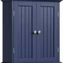 ChooChoo Bathroom Wall Cabinet with 2 Doors, Over The Toilet, 8.8"D x 21.1"W x 24"H