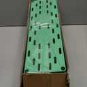 SPACEKEEPER Slim Rolling Storage Cart 4 Tier Bathroom Organizer Utility Cart Mobile Shelving Unit Tower Rack for Kitchen, Laundry Room, Bathroom, Narrow Places, Green