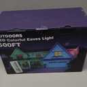 LITSOUL 500FT Permanent Outdoor Lights for House Waterproof, Smart RGB Eave LED Lighting with 16 Million Colors, IP67 Outdoor Strip Lights for Christmas Halloween Holiday Daily Decorations(500FT)