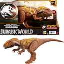 Mattel Jurassic World Wild Roar Dinosaur Toy with Sound & Attack Move, Megalosaurus Posable Action Figure Includes Digital Play, 11 inches Long