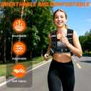 Weighted Vest for Women and Men 25lb Weighted Vest for Walking, Strength Training Weight Vest with Adjustable Buckle Detachable Phone Pouch for Running Workout