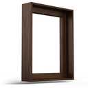 Canvas Floater Frame for 1"–1.25" Gallery Wrapped Canvas, Floating Picture Frame Kit for Wall Art, Oil Paintings, Posters, Photography Prints, Shadow Gap Display Frame, DIY Assembly with Hanging Hardware, 24x36 dark walnut