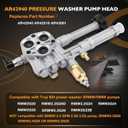 HQPASFY AR42940 Pressure Washer Pump Head Aluminum, Compatible with Troy Bilt AR Pump RMW2G20, RMW2G24, RMW2G25, SRMW2.2G26 Pump Head, Replaces# AR42518, AR43061