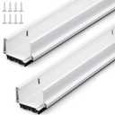 FoldTier 1 Pcs 32'' U Shaped Door Sweep for Bottom of Exterior Door, White