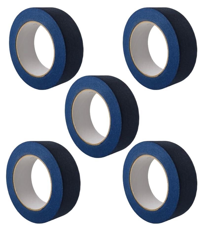 Painters Tape Bulk Painter Tape Blue Wide Roll, Blue Masking Tape, for General Purpose Wall Painting, Home Improvement Indoor and Outdoor (5pack, 1.5 inchx55 Yards,Total 275yards)