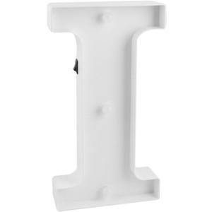 Plastic Birthday English I Letter Alphabet Free DIY LED Light White (id: 0f7 3b1 d96 053 288