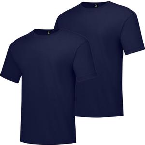 Hanes Men's Beefy-t T-Shirt, Heavyweight Cotton Tee, 1 Or 2 Pack, Big & Tall (X-Large)