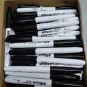 Permanent markers, 100 packs permanent markers bulk, quick dryingin one second, waterproof, smooth, noteasy to erase, durable, can be markedon glass, tiles and cloth, office supplies