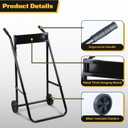 Outboard Boat Motor Stand,Outboard Motor Stand,165LB Load Outboard Motor Carrier,Boat Motor Stand with Wheels,Portable Boat Motor Engine Trolley for Motor Repair, Maintenance,Storage