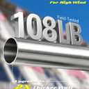 57" One-Piece Flag Pole, Heavy Duty Stainless Steel Flagpole, 2 Thicker Wall, Waterproof & Rust-Resistant, 360 Rotating Anti-Wrap Rings, Fits 1-Inch Brackets(Not Include) for House, Truck, Boat...