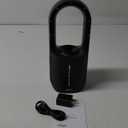 Bladeless Desk Fan, 11.8 Inch Office Fan Small Quiet, Desktop Fans with 3 Wind Speed, LED Light, Silent Desk Fan Ideal for Bedroom, Office, Living Room(No Battery)