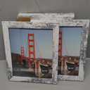 iRahmen 8x10 Picture Frame Set of 4, High Definition Glass Distressed White Frame, 8 x 10 Photo Frames for Tabletop Display and Wall Mounting