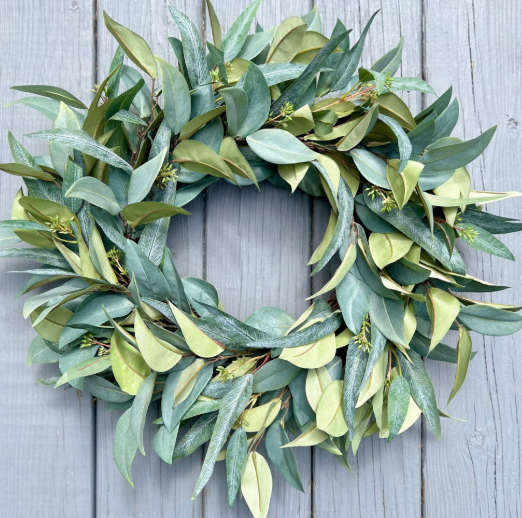 Artificial Greenery Wreath for Front Door
