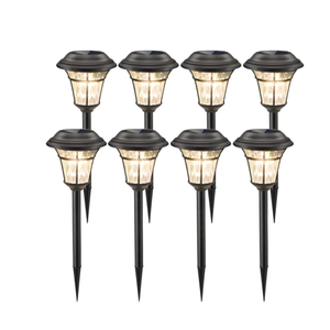 MAGGIFT 8 Pack Outdoor Solar Lights - Waterproof, Solar Pathway & Garden Lights for Yard & Patio, Solar Powered for Driveway