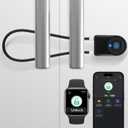 Fingerprint Cable Lock, eLinkSmart Fridge Locks with Bluetooth APP Control, Biometric Smart Padlock for Adults Baby Proof Cabinet Refrigerator French Door Cabinet Gate Locker Bike, 14.9'' Long Black