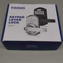 TEEHO TE004 Keyless Entry Keypad Door Lock with Handle - Smart Digital Electronic Lock for Interior Door with Anti-Peeping, Auto Lock & Passage Mode - Easy Installation - Satin Nickel