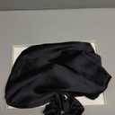 YANIBEST Adjustable Satin Bonnet Double Layer Hair Bonnet for Sleeping Bonnets for Women Hats Curly Natural Hair, Black (One Size)