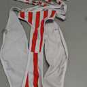 Swimsuits Bathing Suits Womens Sexy Monokini Deep V One Piece Semi Thong Bikini Backless Cheeky Swimwear (Small, C-american Flag)