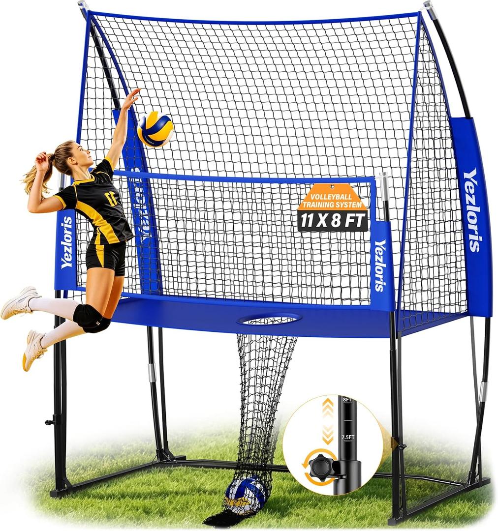 11x8FT Volleyball Net, Height Adjustable, 2-in-1 Training