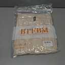 BTFBM Casual Fall Tops for Women 2025 Long Sleeves Solid Shirts Crew Neck Loose Fit Work T Shirt (Beige, XXL)