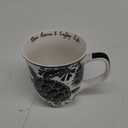Karma Gifts 16 oz Black and White Boho Mug Sea Turtle - Cute Coffee and Tea Mug - Ceramic Coffee Mugs for Women and Men, 1 Count (Pack of 1) (14 Ounces)