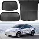 Cargo Liner Fit for 2025 2026 Model Y Juniper 5 Seats,Front and Rear Frunk Trunk Tray Mats,All Weather Protection TPE, Anti-Slip Trunk Mats Fit for 2025 2026 Model Y Juniper Accessories